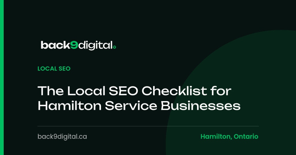 The Local SEO Checklist for Hamilton Service Businesses