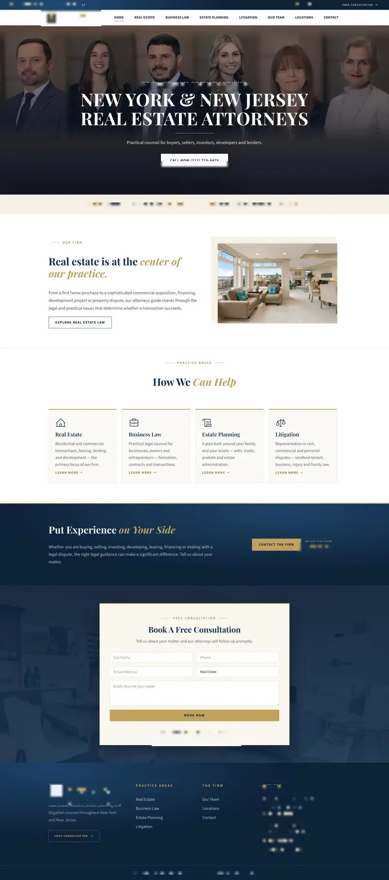 Law Firm website built by Back9 Digital