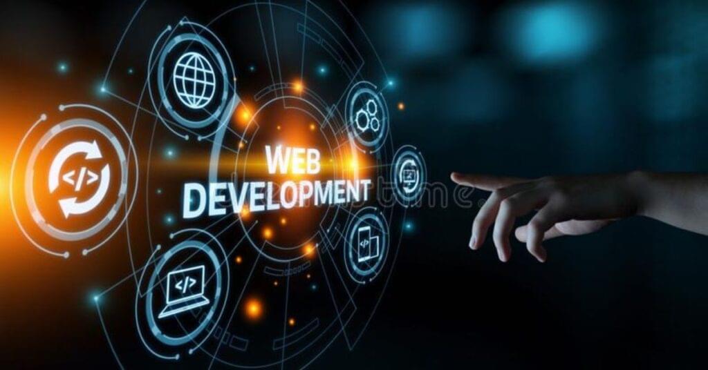 Professional website design concept with creative layout and user-friendly interface